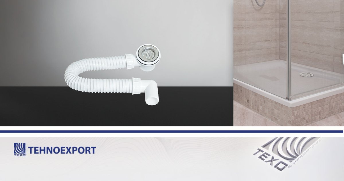 SIFON FLEXI sa plitkim dnom