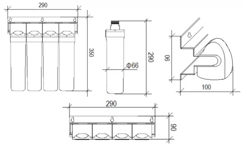 dimenzije filtera aquapur pur4
