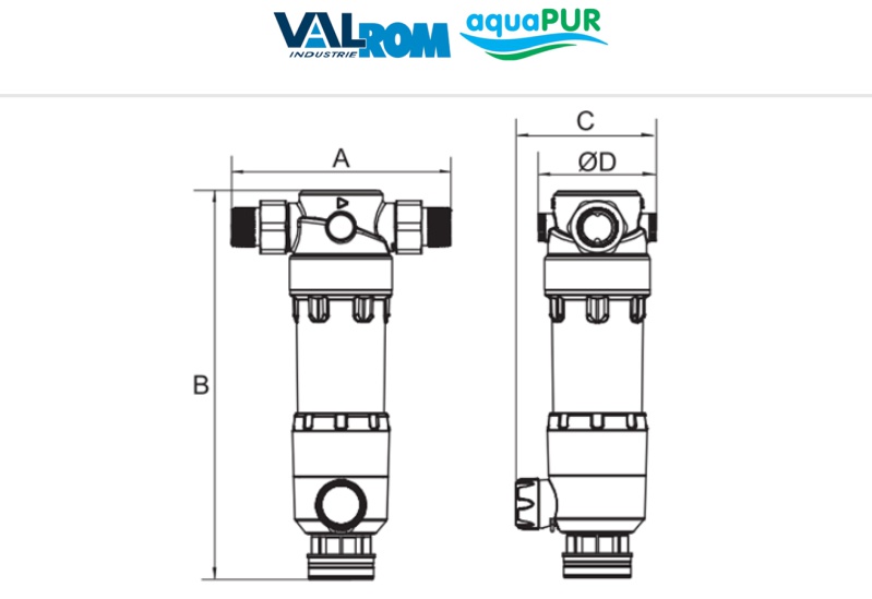 dimenzije filtera samoispirajuceg Valrom