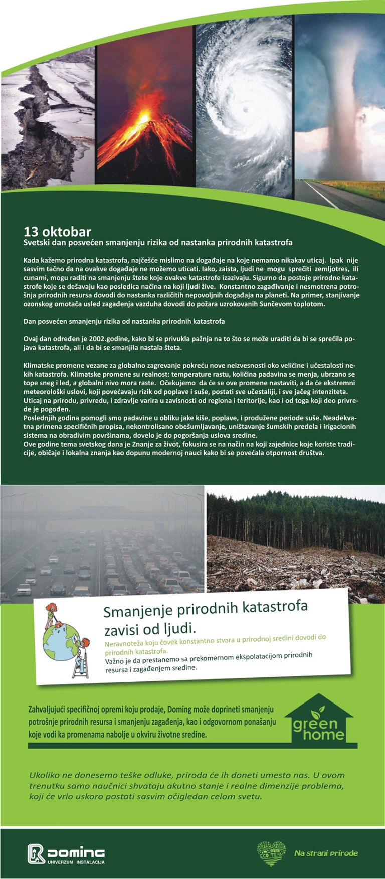 Smanjenje prirodnih katastrofa