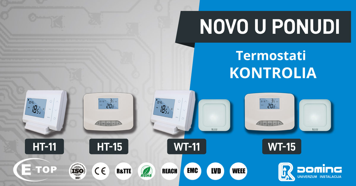 Termostati KONTROLIA