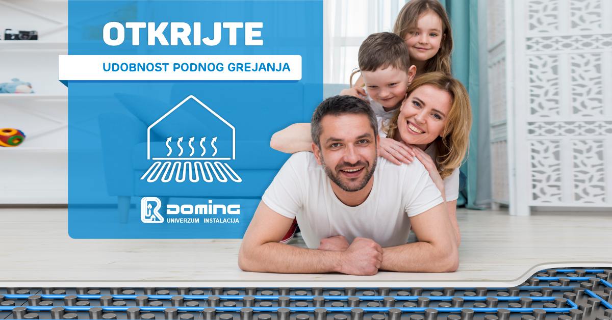 doming podno grejanje komfor