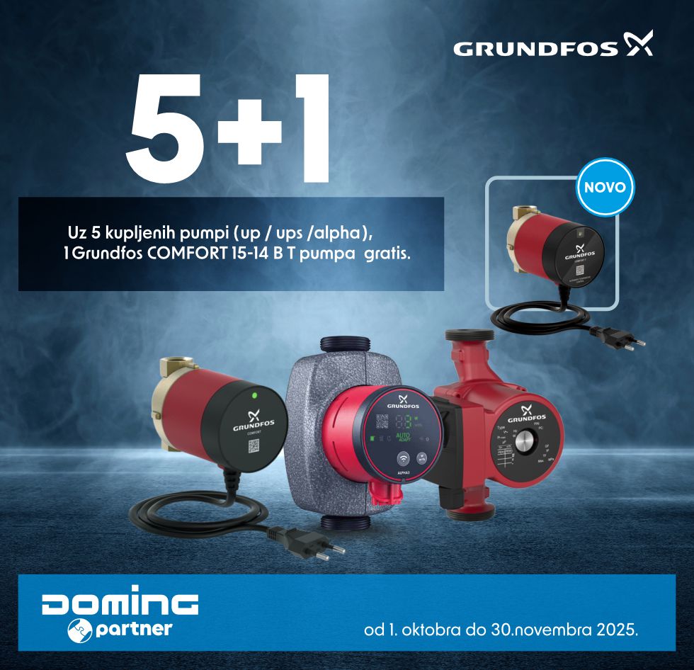 poklon kampanja Grundfos pumpe