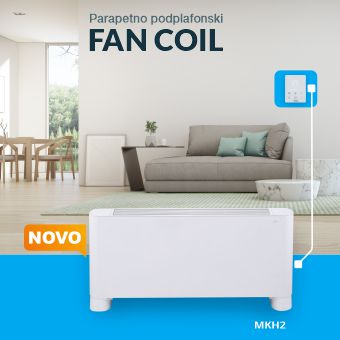 Parapetno podplafonski uređaj   FAN COIL RKH2-V-R3