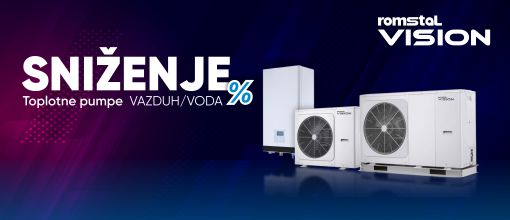 SNIŽENJE - Toplotne pumpe  Romstal VISION!